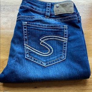 Silver Suki Mid Slim Boot Jeans 30x33
